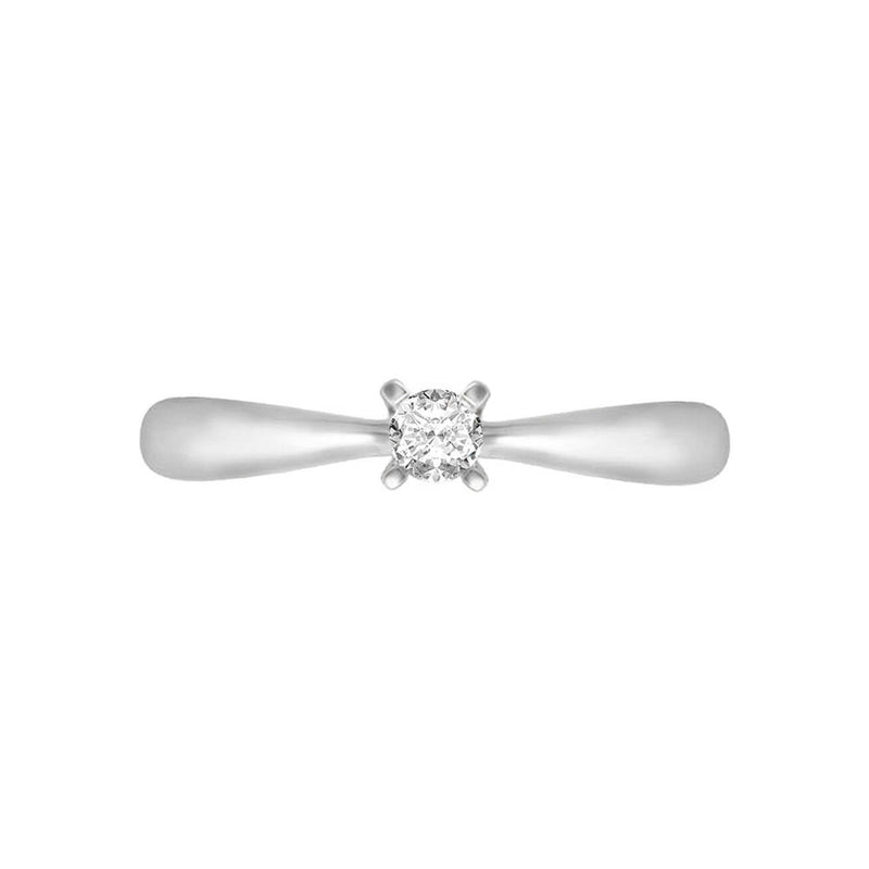 Anillo de compromiso Miloro 15 pts. Diamante natural. Klamore