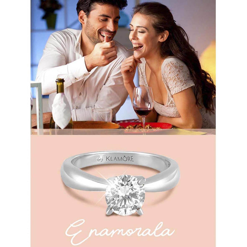 Anillo de compromiso Miloro 70 pts. Diamante natural. Klamore