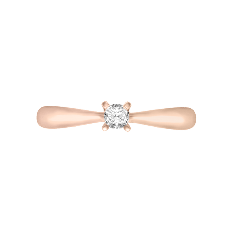 Anillo de compromiso Miloro 15 pts. Diamante natural. Klamore